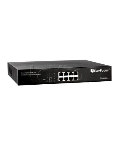 Коммутатор PoE 8-портовый EverFocus ES0802-41 в Реутове Коммутаторы Pintop.ru